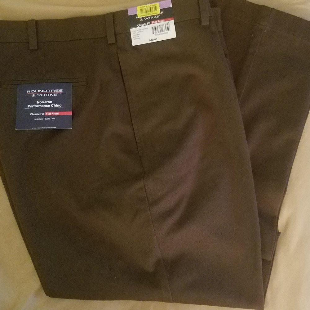 Roundtree & Yorke Brown Dress Pants